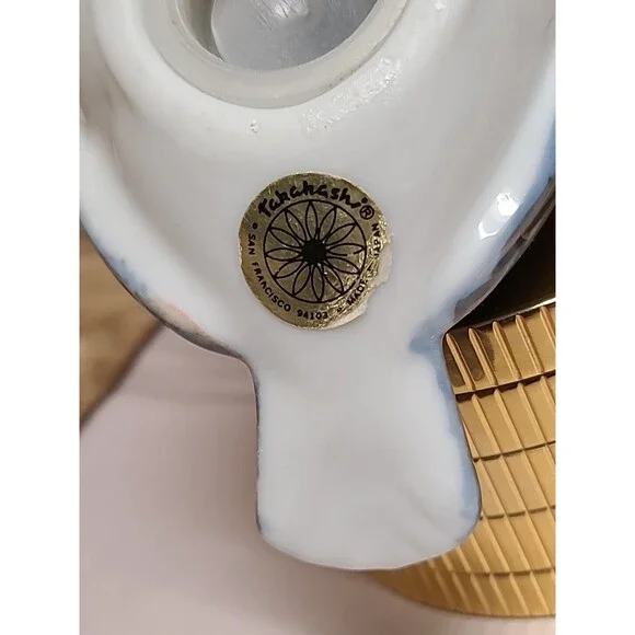 Takahashi Blue Bird Hanging Potpourri Ceramic Figurine Takahashi Japan 3 In - Picture 6 of 8